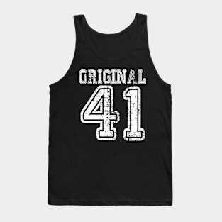 Original 41 1941 2041 T-shirt Birthday Gift Age Year Old Boy Girl Cute Funny Man Woman Jersey Style Tank Top